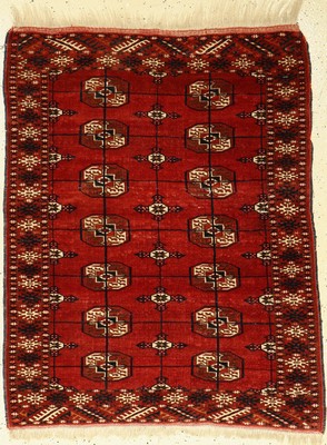 Torkman alt, Persien, ca. 60 Jahre, Wolle auf Wolle, ca. 122 x 100 cm, EHZ: 3