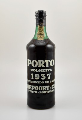 1 Flasche 1937 Niepoort Colheita, ca. 75 cl,20,8 % Vol., Füllstand: ca. top shoulder, unverkostet, orig. Banderole, guter Erhaltungszustand, Import ...