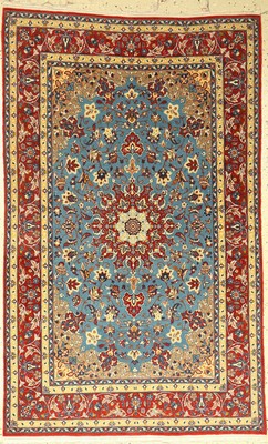 Esfahan fein, Persien, ca. 40 Jahre, Korkwolle auf Seide, ca. 174 x 108 cm, EHZ: 3