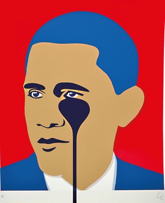 Pure Evil, geb. 1968, britischer street art Künstler, Obama, Farbsiebdruck, handsigniert und bez.: AP, ca. 79x68cm