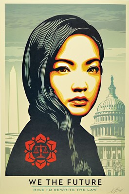 Shepard Fairey, geb. 1970, we the future, drei Siebdrucke, alle handsigniert, je ca. 91 x 61cm