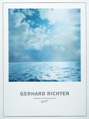 Gerhard Richter, geb. 1932, Seestück, Offset-Litho, handsign., unter Glas gerahmt, 104x73 cm