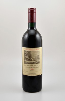 1 Flasche 1989 Chateau Duhart-Milon, Domaines Barons de Rothschild, Pauillac, Gran Cru Classe, 12,5 % Vol., ca.75 cl, Füllstand: ca. into neck, ...