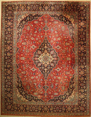 Keschan alt, Persien, ca. 50 Jahre, Wolle auf Baumwolle, ca. 380 x 302 cm, EHZ: 4 (reinigungsbed.)