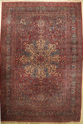 Semnan, Nordpersien, um 1930/40, Wolle auf Baumwolle, ca. 462 x 314 cm, EHZ: 3(Mottenfraß)