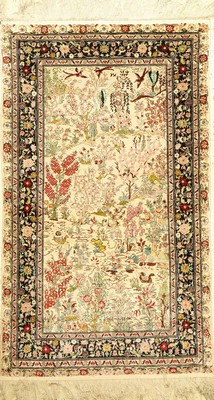 China Seide, ca. 40 Jahre, reine Naturseide, ca. 157 x 92 cm, EHZ: 2