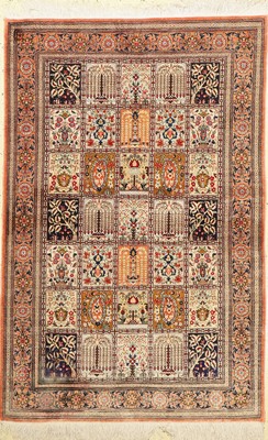 Ghom Seide, Persien, ca. 40 Jahre, Wolle auf Baumwolle, ca. 152 x 101 cm, EHZ: 2(Verfärrbt)