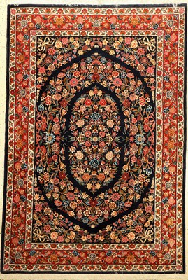 Ghom fein, Persien, ca. 30 Jahre, Korkwolleauf Seide, ca. 200 x 136 cm, EHZ: 2