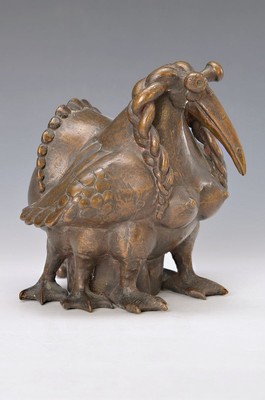 Gernot Rumpf, geb. 1941 Kaiserslautern, Elwetritsche, Bronzeguß, signiert, datiert 1985, H. ca. 20.5cm