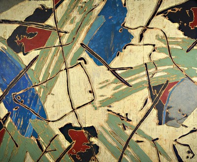 Emil Sorge, geb. 1957, ist ein deutscher Maler, "Lima" , triptychon, 2-Teilig, je ca. 124x100 cm