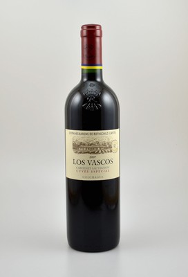 3 Flaschen 2007 Los Vascos Domaines Barons de Rothschild (Lafite), Cabernet Sauvignon, Colchagua Valley, Chile, je 75 cl, 13,5 % Vol., Füllstände: ...