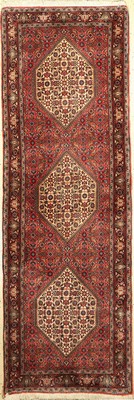Bidjar, Persien, ca. 50 Jahre, Korkwolle, ca. 222 x 75 cm, EHZ: 2
