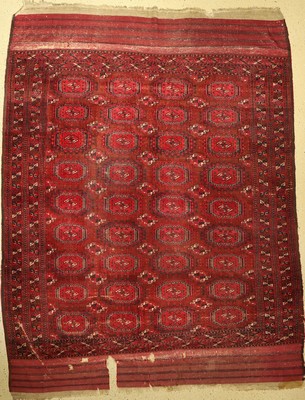 Saryk Hauptteppich antik, Turkmenistan, Ende 19.Jhd., Wolle auf Wolle, ca. 340 x 262 cm, EHZ: 4-5