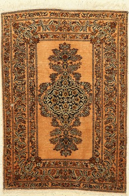 Seiden Ghom alt, Persien, ca. 60 Jahre, reine Naturseide, ca. 117 x 82 cm, EHZ: 2