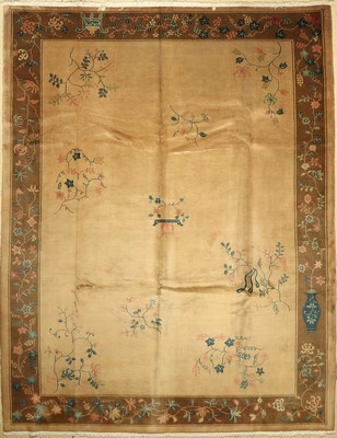 Peking alt, China, um 1930/1940, Korkwolle,ca. 346 x 270 cm, EHZ: 2-3