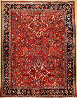 Mahal alt, Persien, um 1920, Wolle auf Baumwolle, ca. 372 x 287 cm, EHZ: 4. Naturfarben