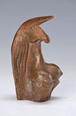 Gernot Rumpf, geb. 1941 Kaiserslautern, Einhorn-Fabelwesen, monogrammiert, Bronze, H. ca. 11 cm