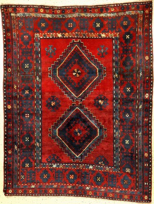 Kasak alt, Kaukasus, um 1930, Wolle auf Wolle, ca. 212 x 167 cm, EHZ: 2-3