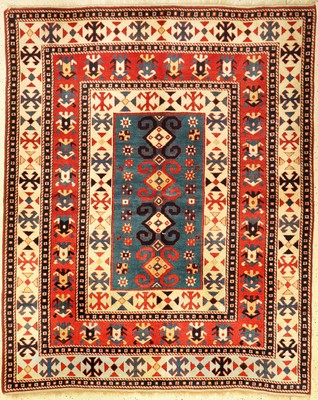 Azeri Lambalo Kasak, Azerbaidjan, ca. 40 Jahre, Wolle auf Wolle, ca. 216 x 174 cm, EHZ:2