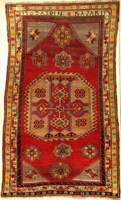 Kars Kasak alt (Signiert), Türkei, Datiert1903., Wolle auf Wolle, ca. 230 x 140 cm, EHZ:4. (Signatur: Aydin Kazakli