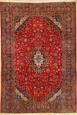 Keschan alt (Signiert), Persien, ca. 60 Jahre, Wolle auf Baumwolle, ca. 386 x 264 cm, Signatur: Ghotbi, EHZ: 2-3