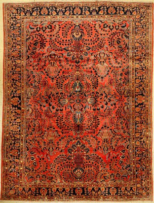 Lilian antik (US Re-Import), Persien, um 1900, Wolle auf Baumwolle, ca. 323 x 245 cm, feine Qualität, schöne Farben, EHZ: 2-3, edel und dekorativ
