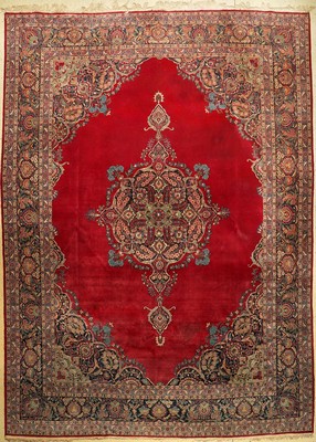 Keschan Kork alt, Persien, um 1940/50, Korkwolle, ca. 436 x 314 cm, EHZ: 3 (ein Fleck)