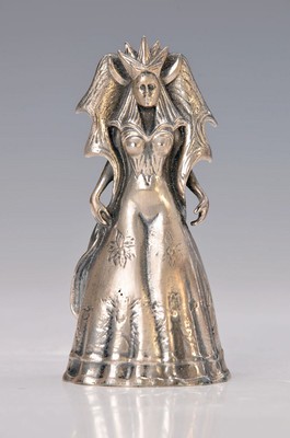 Ernst Fuchs, 1930 Wien-2015, Königin der Nacht, silberfarbener Metallguß, signiert, H. ca. 10cm