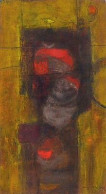Angel Chavez, 1929 Trujillo/Peru-1995, verschiedene Ausstellungen in Rio, Sao Paulo, New York, Washington usw., abstrakter Künstler, hier:2x ...