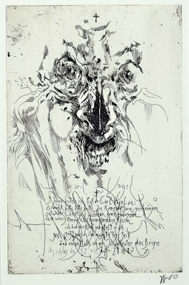 Horst Janssen, 1929 Hamburg-1995, Konvolut von 4 Radierungen, jeweils signiert und nummeriert, 2xunter Glas gerahmt und im Passepartout, ca. 33x22cm/ ...
