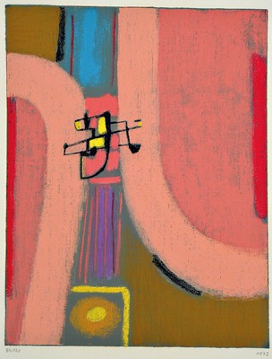 Max Ackermann, 1887 Berlin-1975 Bad Liebenzelle, 2x Motive aus der Reihe "Glückliche Begegnung", handsigniert und nummeriert 84/120, ...