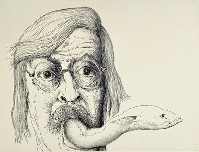 Günter Grass, 1927 Danzig-2015, Lübeck, Selbstporträt, Radierung, rechts untensigniert und nummeriert 33/80, datiert (19)76,Blattgrösse ca. ...