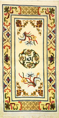 Nepal Khaden, Nepal, ca. 30 Jahre, Wolle auf Baumwolle, ca. 178 x 95 cm, dekorativ, EHZ: 2