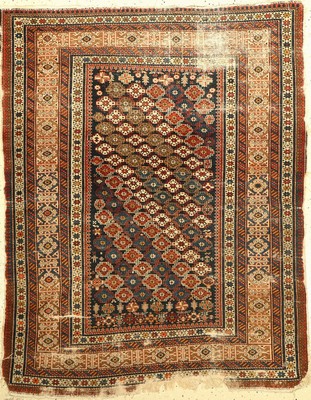 Tschitschi antik, Kaukasus, um 1890, Wolle auf Wolle, ca. 154 x 120 cm, feine Knüpfung, EHZ: 4-5