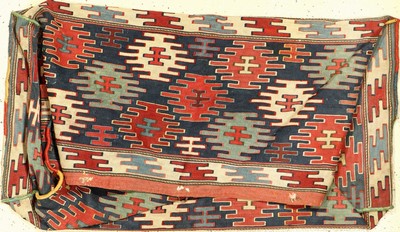 Vollständige Mafrasch antik, Kaukasus, Kelim, um 1900, Wolle auf Wolle, selten und sammelwürdig, EHZ: 3
