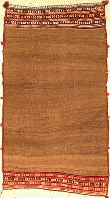 Gashgai Sofreh alt, Persien, Kamelwolle, um1930, Wolle auf Wolle, ca. 175 x 97 cm, Kamelwollgrund, EHZ: 2-3, selten