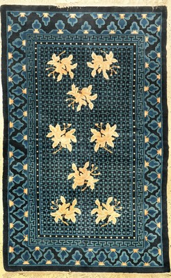 Peking alt, China, um 1940, Wolle auf Baumwolle, ca. 245 x 155 cm, edel und dekorativ, seltenes Design, EHZ: 2