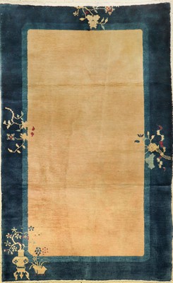 Peking alt, China, um 1940, Wolle auf Baumwolle, ca. 196 x 123 cm, dekorativ, EHZ: 3-4