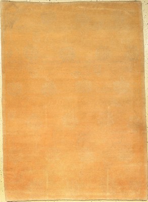 Nepal fein, Nepal, ca. 30 Jahre, Korkwolle,ca. 177 x 128 cm, dekoratives Blüten Design, EHZ: 2