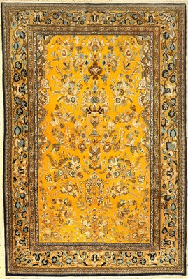 Ghom Kork fein, Persien, ca. 50 Jahre, Korkwolle mit Seide, ca. 218 x 149 cm, EHZ: 2