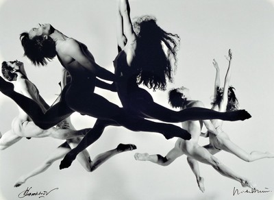Dieter Blum, geb. 1936, Fotografie auf dickem Fotopapier, " Tanzstudie", 2000/2009, handsigniert von Dieter Blume und Vlaimir Malakhov ( ...