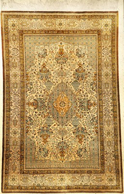 Seiden Ghom alt, Persien, ca. 50 Jahre, reine Naturseide, ca. 206 x 140 cm, EHZ: 2
