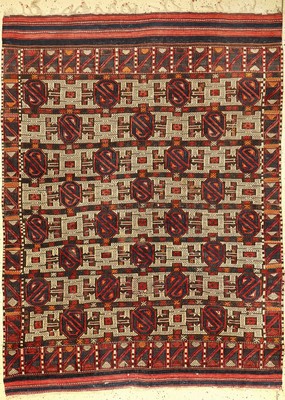 Bergama "Flachgewebe" alt, Türkei, um 1920,Wolle auf Wolle, ca. 204 x 154 cm, EHZ: 3