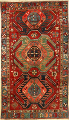 Karabagh alt (Lenkoran), Kaukasus, um 1940,Wolle auf Wolle, ca. 292 x 170 cm, EHZ: 2-3