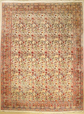 Mud alt, Persien, ca. 50 Jahre, Wolle auf Baumwolle, ca. 410 x 310 cm, EHZ: 2-3 (eine Hälfte leicht verblaßt)