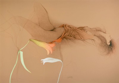 Bruno Bruni, geb. 1935 Gradara, Farblithographie, handsigniert, num. 89/150, ca. 70x100cm, R.