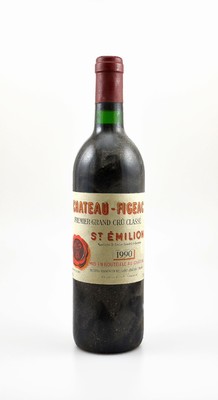 3 Flaschen 1990 Chateau-Figeac, Saint-Emilion, Premier Grand Cru Classe, je ca. 75 cl, 13 % Vol., Füllstände: je into neck, gute ...