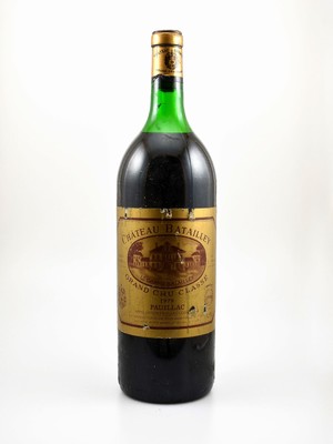1 Magnumflasche 1979 Chateau Batailley, Pauillac, Grand Cru Classe, ca. 150 cl, Füllstand: ca. upper mid shoulder, Etikett besch., unverkostet, ...