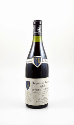 1 Flasche 1986 Hospices de Beaune, Savigny-Les-Beaune, Albert Bichot, Cote-D'Or, ca. 75 cl, Abstand zwischen Kapsel und Wein: ca. 1,5 cm, ...