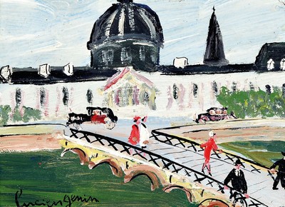 Lucien Genin, 1894-1953, Öl /Lwd, sign., R. gesamt ca. 30x34 cm